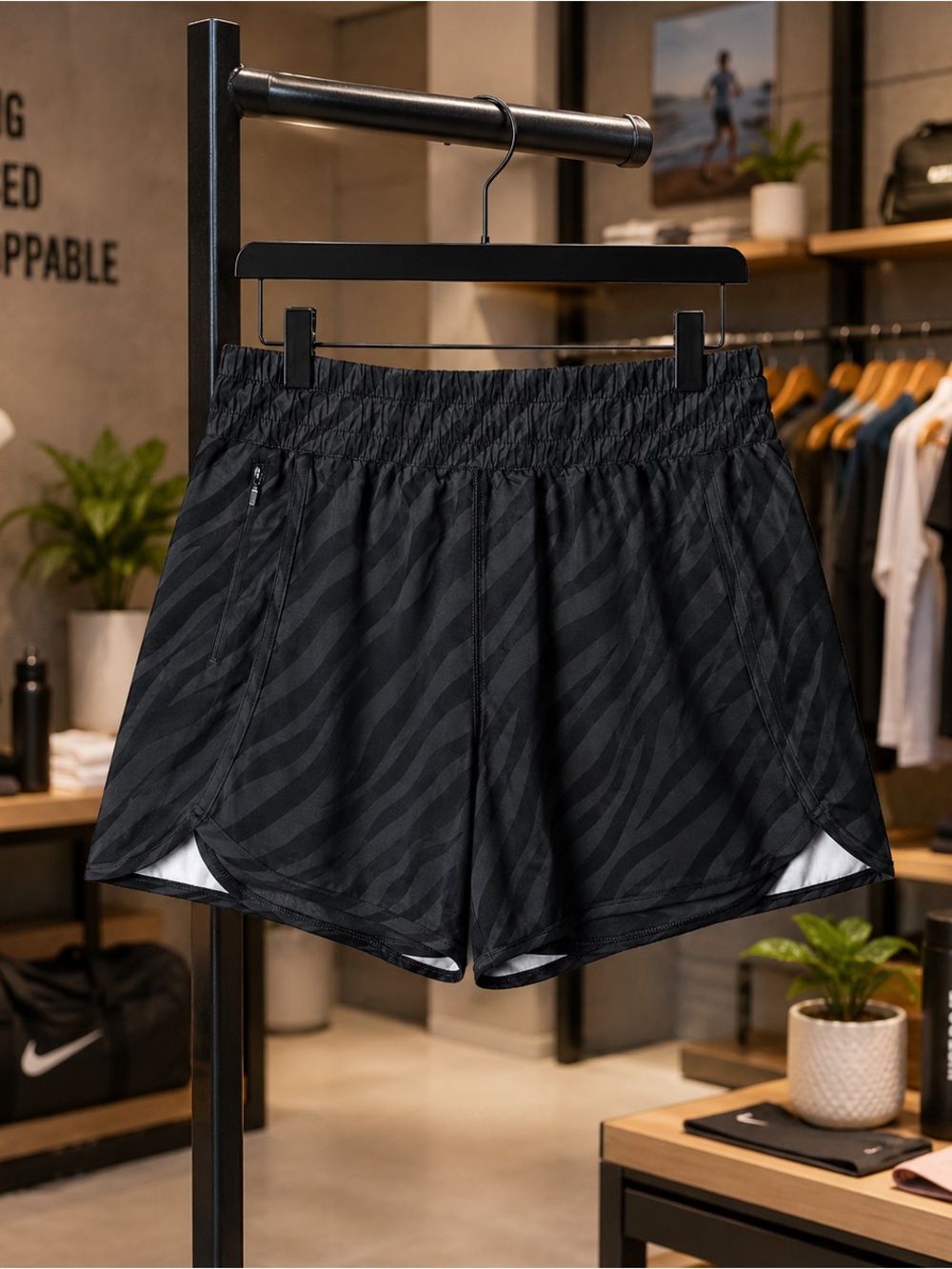 Gym Pocket Shorts Training Size S Lightweight Running Gym Zipper Athletic